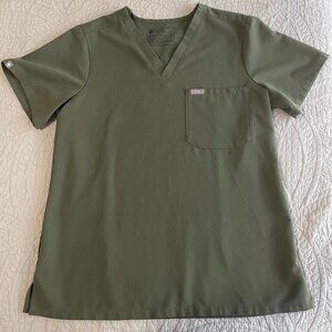 FIGS Women's Catarina One-Pocket Scrub Top - Moss